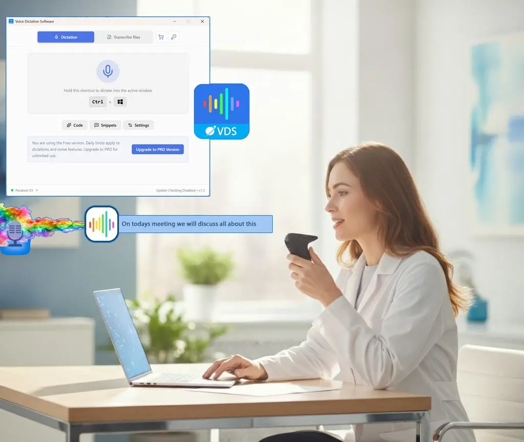 SayOnce - Voice Dictation Software Ảnh chụp màn hình.