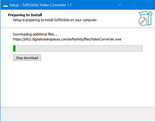 Cài đặt SoftOrbits Video Converter..