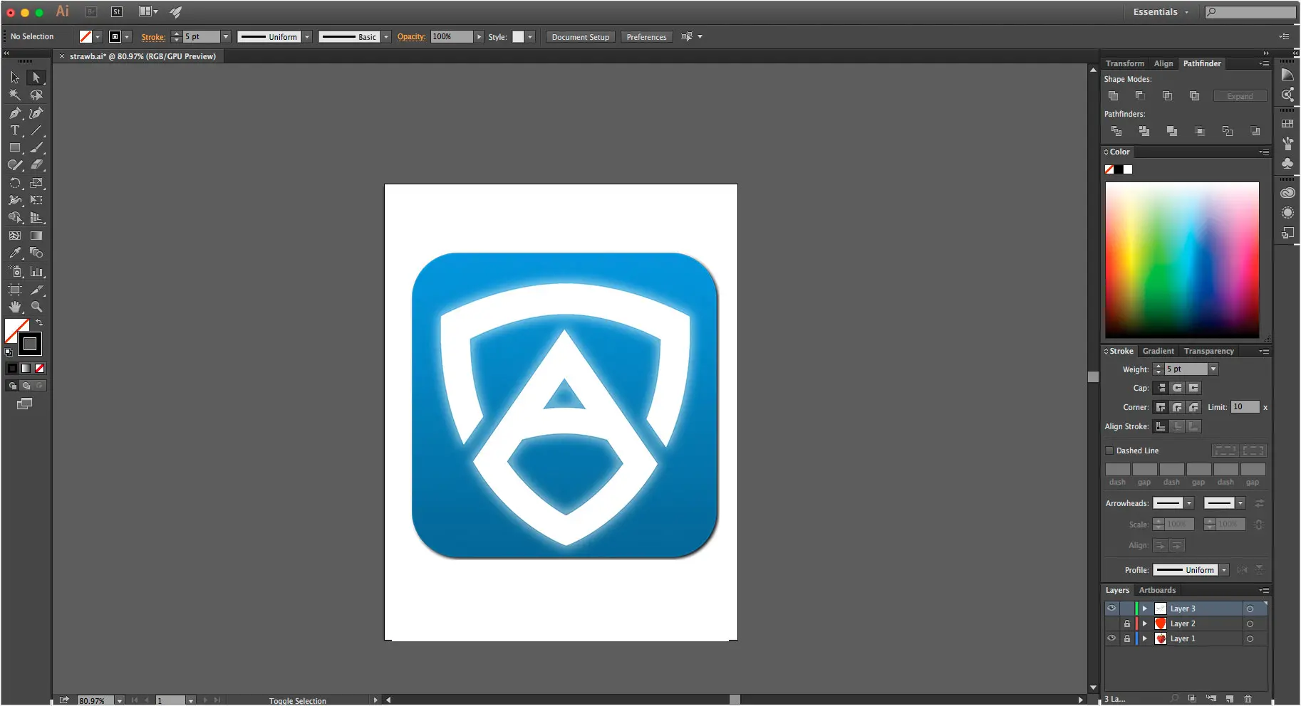 Adobe illustrator: tạo biểu tượng..