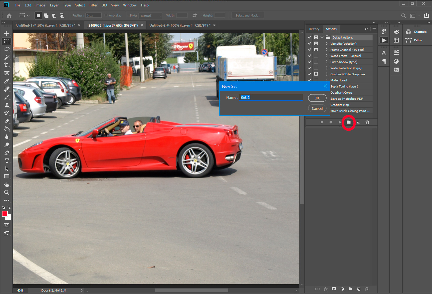 Photoshop - tạo set.