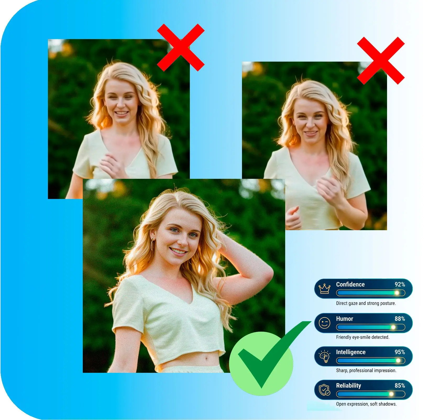 Chọn ảnh đẹp nhất của bạn bằng nhiều tiêu chí.