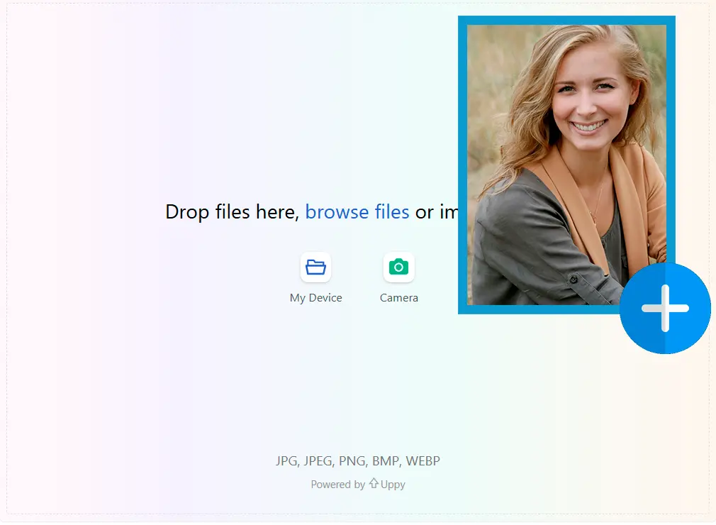 Tải lên ảnh chân dung.