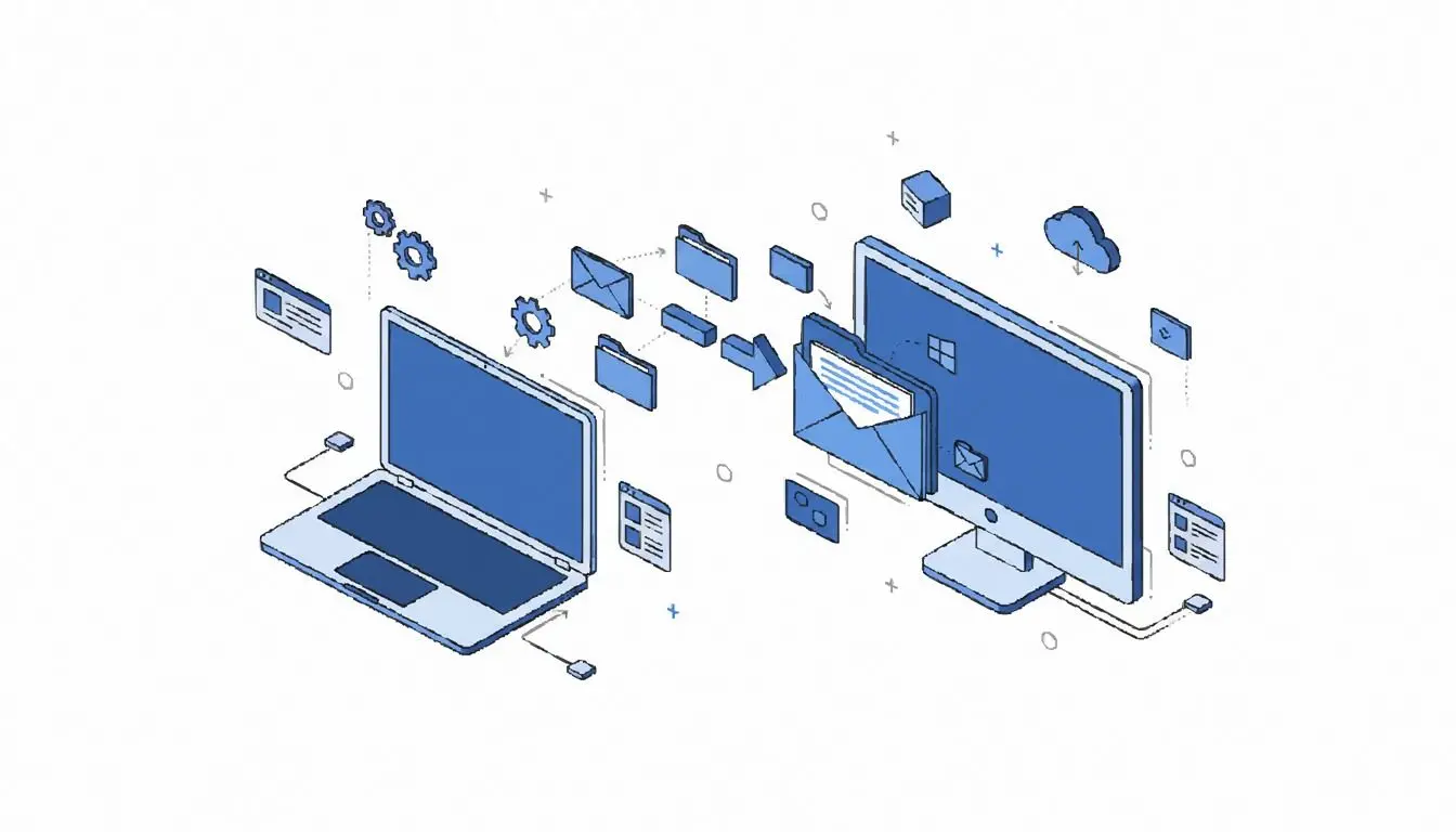 Mang toàn bộ hộp thư đến PC mới, không phải các phần còn sót lại.