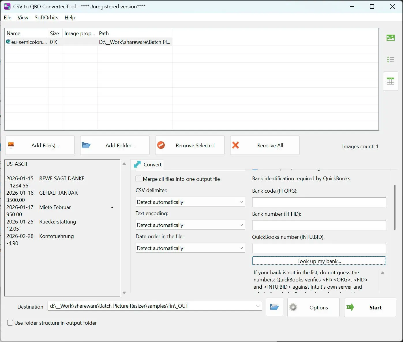 CSV to PDF Converter Ảnh chụp màn hình.