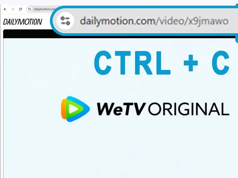 Sao chép & Dán URL Video của Dailymotion.