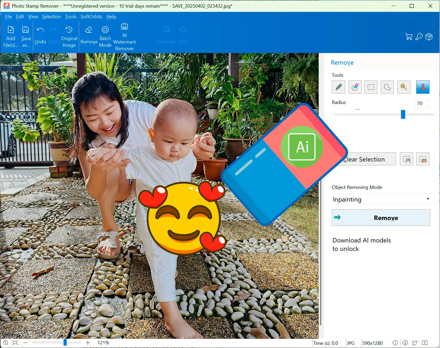 Photo Stamp Remover Ảnh chụp màn hình.