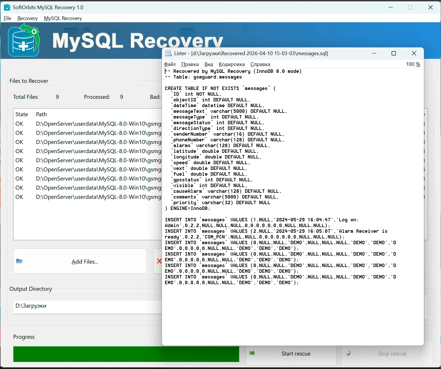 Xem lại kết quả & nhập nó.