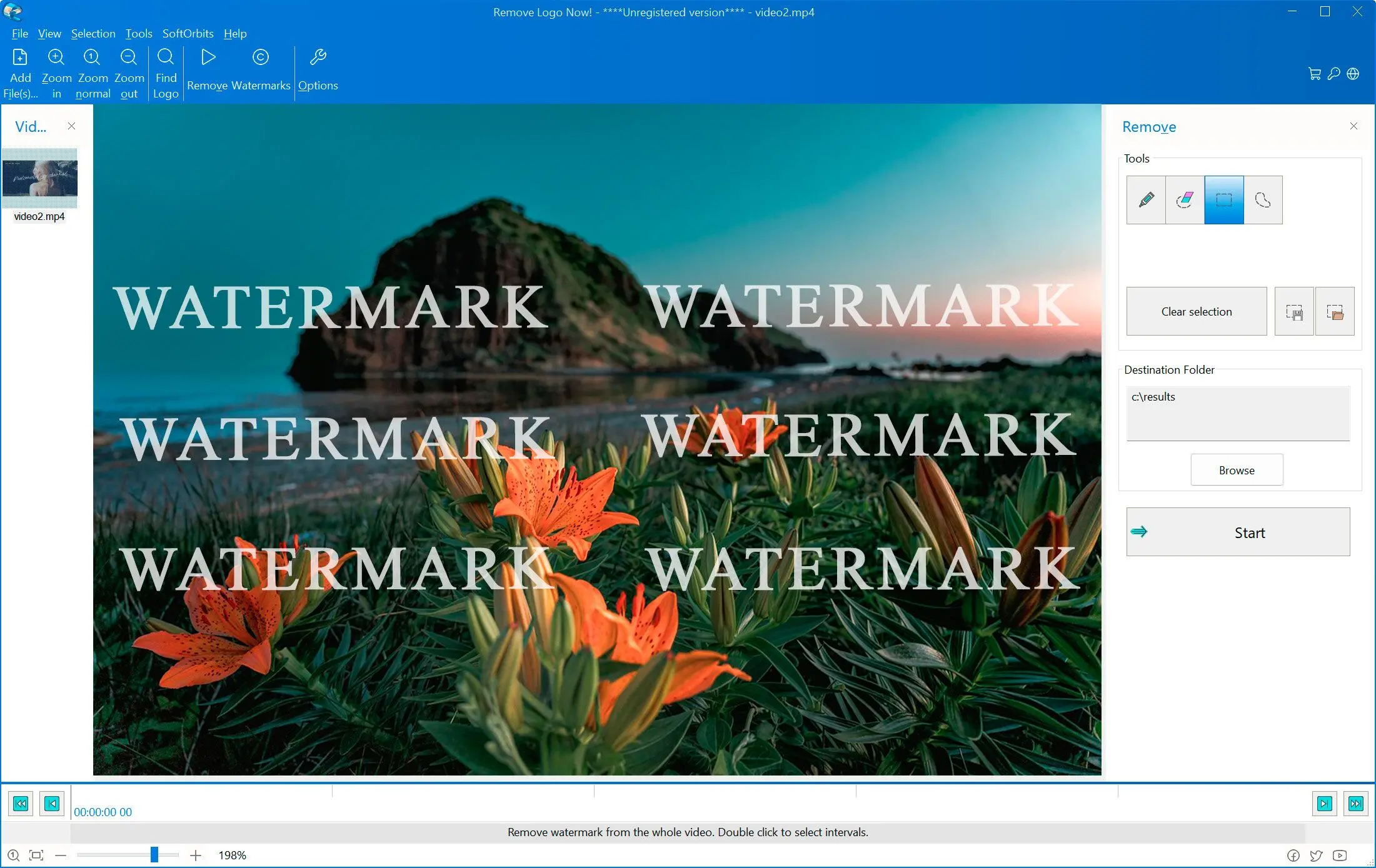 Remove Logo Now: Ảnh chụp màn hình.