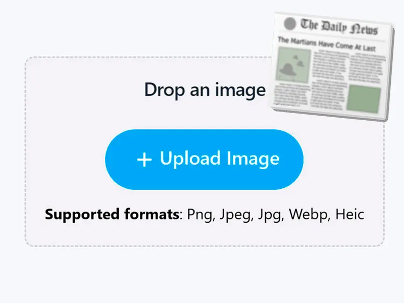 Upload Image.
