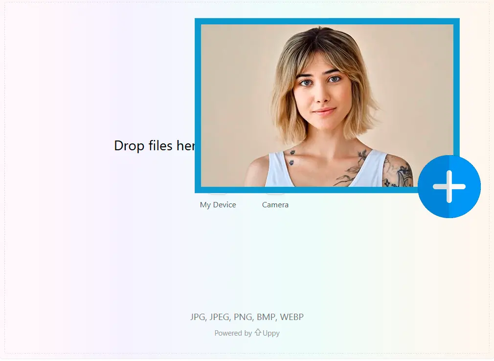 Tải Ảnh Khuôn Mặt Lên.