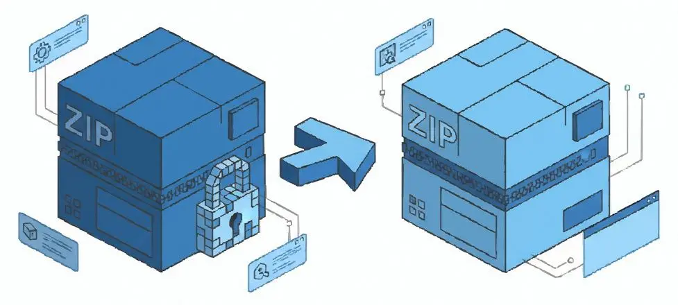 Tệp ZIP gốc không bao giờ bị ghi đè.